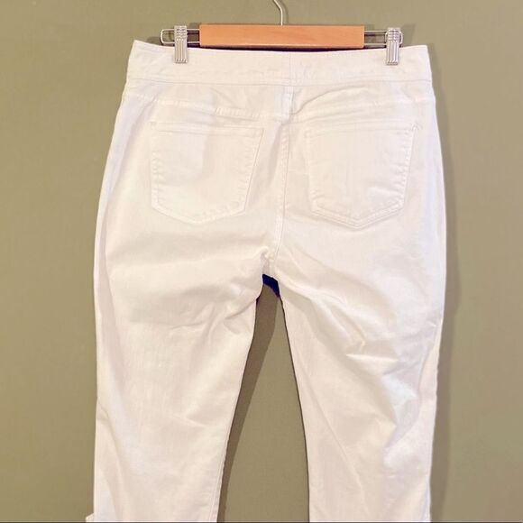 American Living White denim Cropped pants 10 - Picture 5 of 8